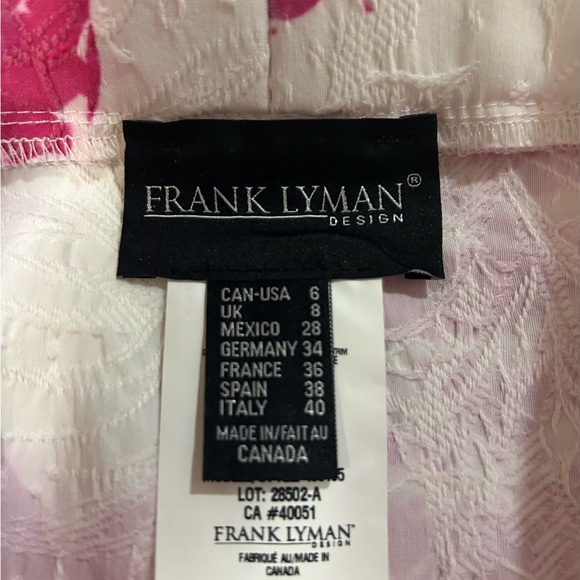 Frank Lyman Design Women's Pink Floral Pants - Picture 4 of 4